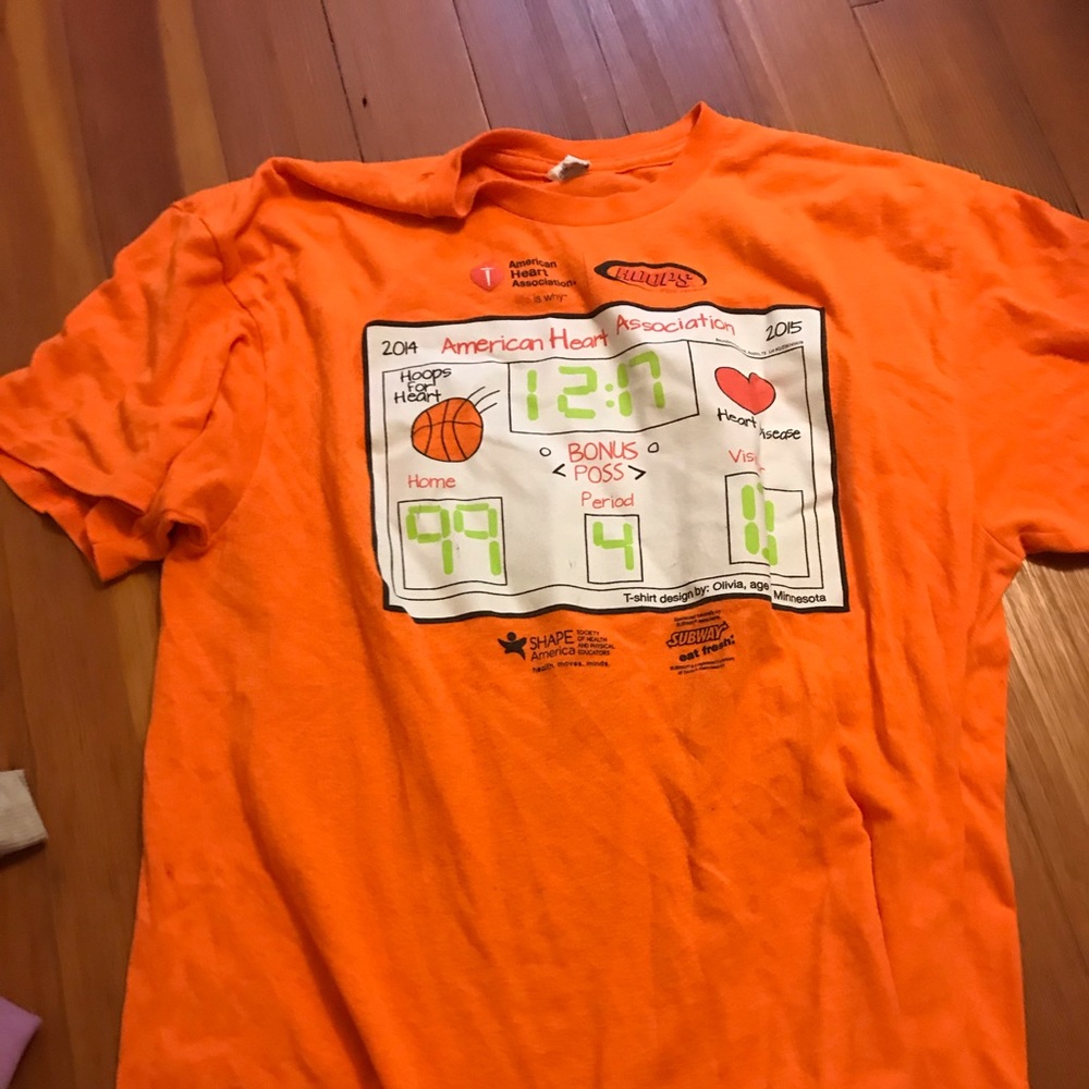 Orange shirt